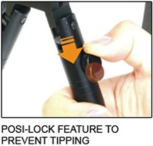 Posi-Lock feature of a bipod