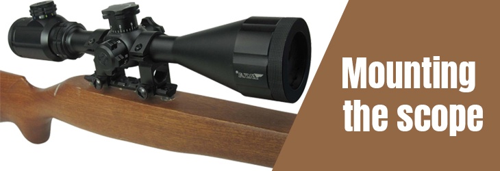 Mounting a scope for rifle bore sighting