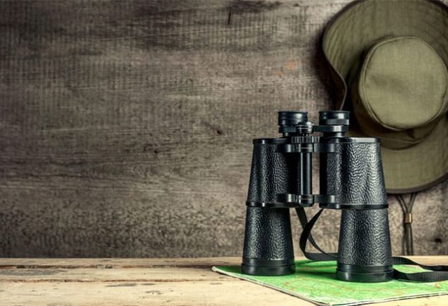 Binocular harness for hunting