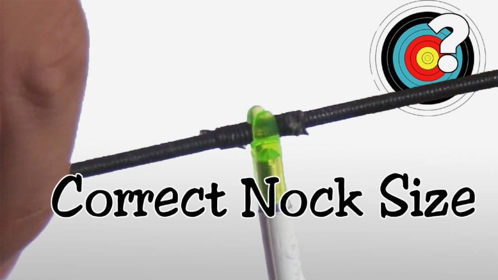 Correct arrow nock