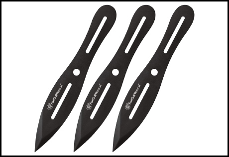 Best throwing knives - Smith & Wesson SWTK8BCP Three 8in Stainless Steel Throwing Knives Set with Nylon Belt Sheath