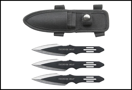 Best throwing knives - Perfect Point RC-595-3 Thunder Bolt Throwing Knife Set with Three Knives