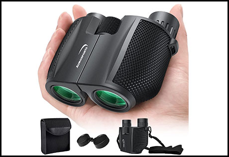 Aurosports 10X25 Folding High Powered Compact Binoculars