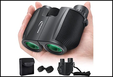 Aurosports 10X25 Folding High Powered Compact Binoculars