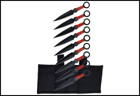 Best throwing knives - Perfect Point PP-060-9 Throwing Knife Set with Nine Knives