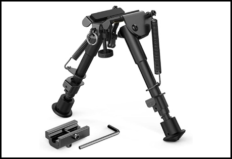 XAegis 2-in-1 Bipod with Adjustable Height Rail Mount Adapter