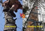 Tree Steps vs Climbing Sticks