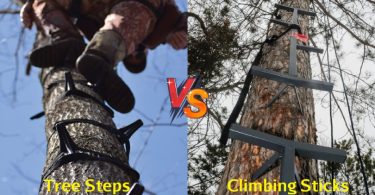 Tree Steps vs Climbing Sticks